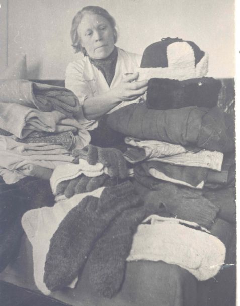 А.И.Феоктистова,работница Уфимского паравозоремонтного завода,1940-е гг.