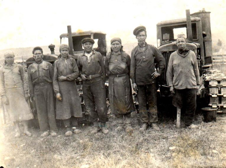 Машино-тракторнная станция, 1940-е гг.