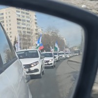 Автопробег в честь 10-ой годовщины воссоединения Крыма с Россией