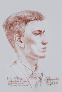 Графика: «Портрет Егора Лёвочкина»